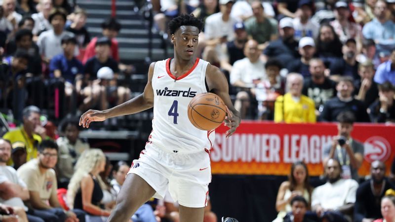 AJ Dybantsa se lastima tobillo en el último partido de pretemporada de Wizards