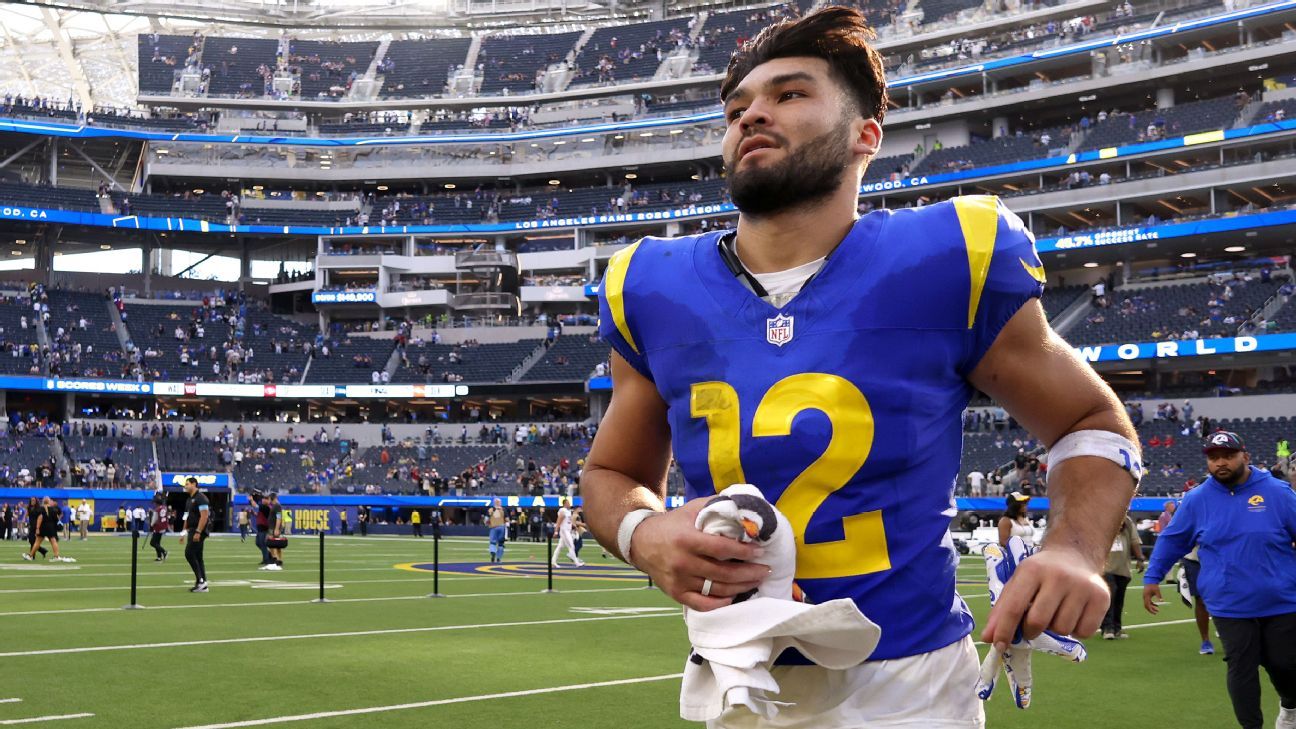 Puka Nacua deja práctica de Rams por lesión
