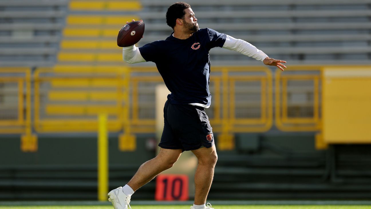 Caleb Williams, QB Bears, no sabe si podrá jugar vs. Falcons