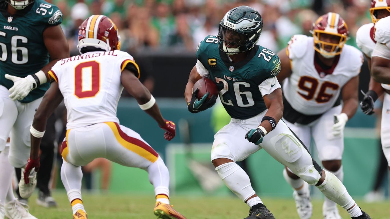 Se espera que Saquon Barkley, de Eagles, entrene, juegue vs. Cowboys: fuentes