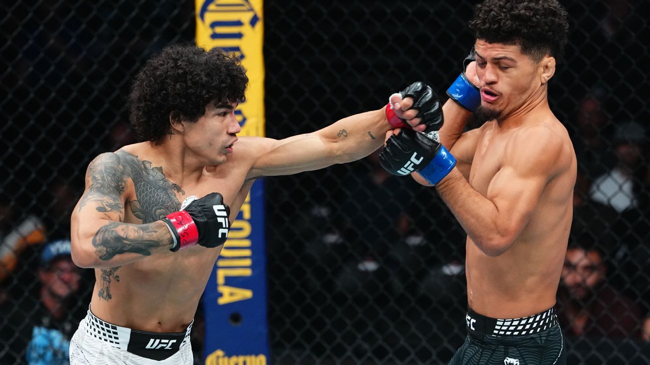 UFC 332: el mexicano Imanol Rodríguez noqueó a Alden Coria