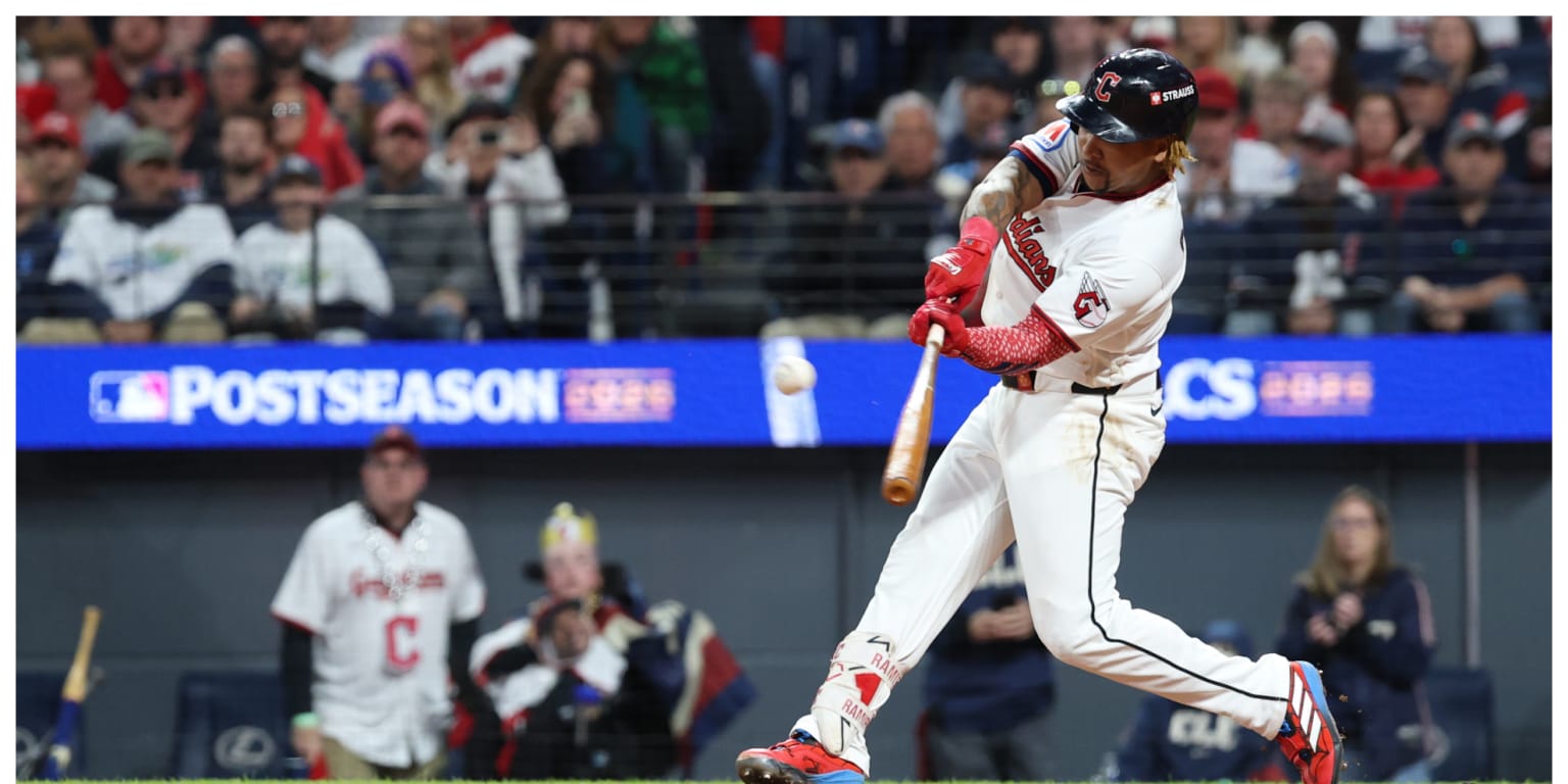 José Ramírez vuelve a hacer historia, ahora con 17 juegos seguidos embasándose en playoffs