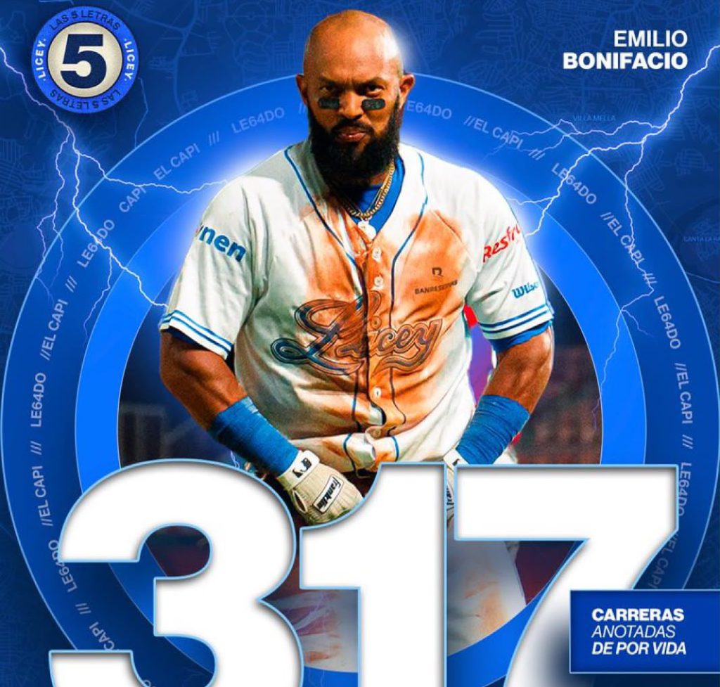 ¡HISTÓRICO! Bonifacio es el nuevo rey de anotadas del Licey