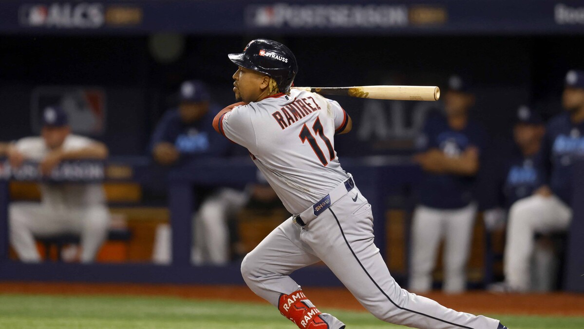 José Ramírez aporta 2 hits y un robo en triunfo de Cleveland que lidera 2-1 la serie sobre los Rays