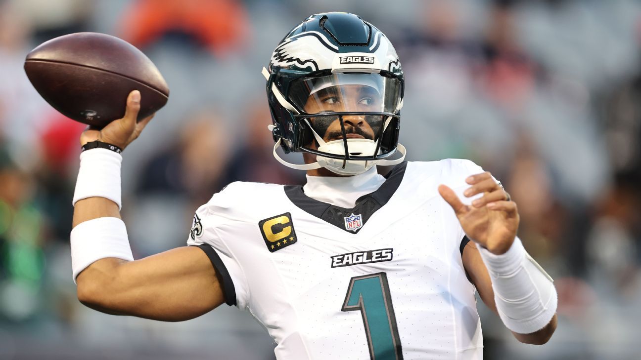 QB Jalen Hurts, de Eagles, descartado vs. Panthers por coágulo sanguíneo