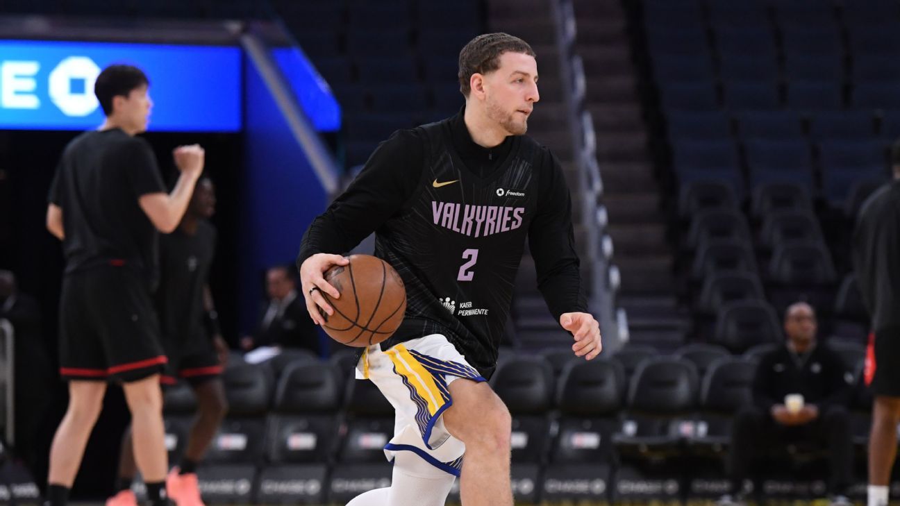 Brandin Podziemski (espalda), baja contra los Lakers