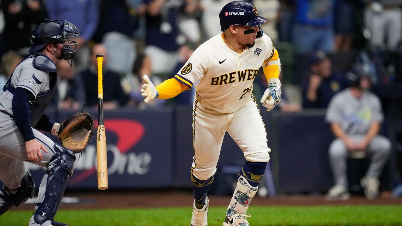 Al rojo vivo, Brewers arranca Serie Mundial con triunfo sobre Rays
