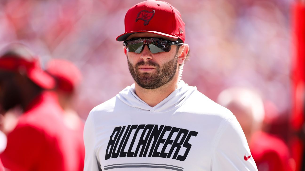 Buccaneers esperan a Baker Mayfield vs. Panthers