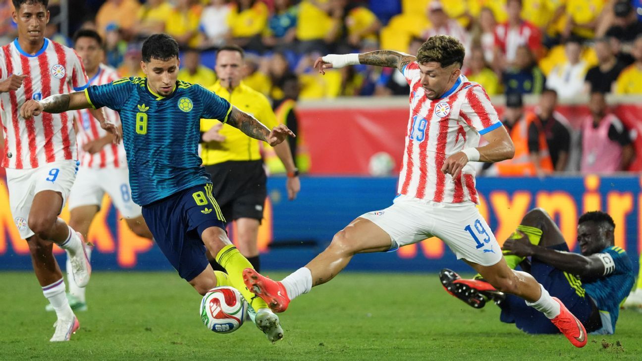 Colombia pierde con Paraguay en prueba de Lorenzo con tres en el fondo