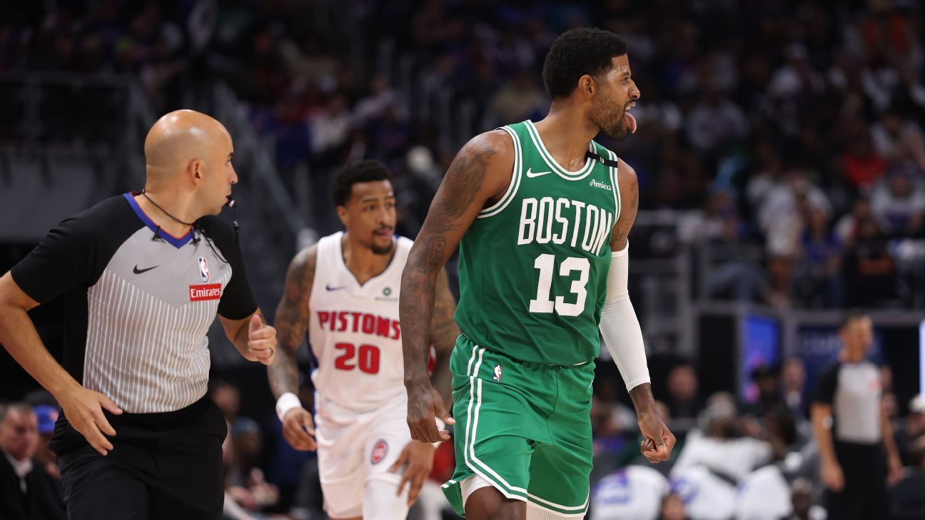 Los 38 puntos de Paul George, insuficientes; Pistons remontan