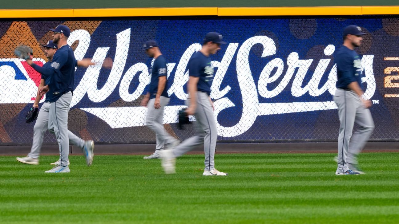 Serie Mundial: lineups de Rays y Brewers para el Juego 1